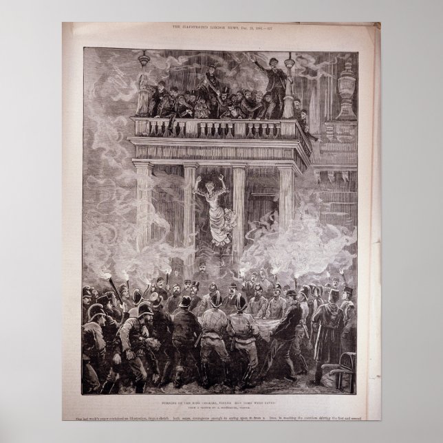 Burning of the Ring Theater, Wien Poster (Vorne)