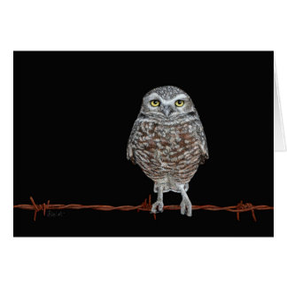Burning Owl Card
