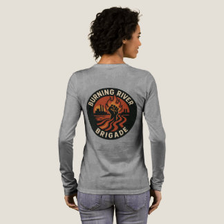 Burning river brigade long sleeve  Tri-Blend shirt