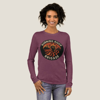 Burning River Brigade long sleeve  Tri-Blend Shirt
