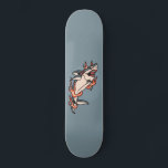 Burning Shark Flaming Tattoo Style Illustration Skateboard<br><div class="desc">Dieses coole Skateboard mit brennender Haiillustrierung wäre ein wunderbares Geschenk für Hailiebhaber!</div>