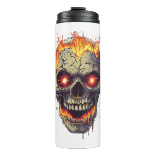 Burning Skull Inferno Thermosbecher