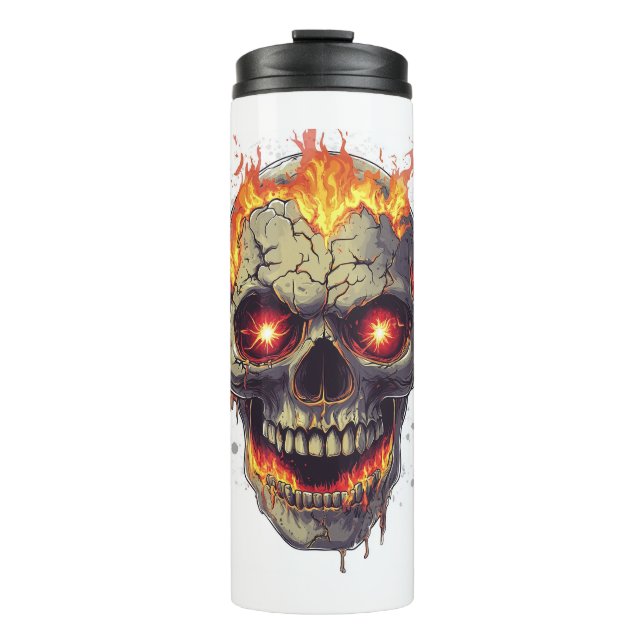 Burning Skull Inferno Thermosbecher (Vorderseite)