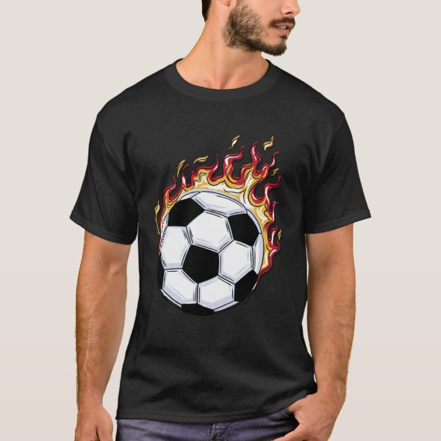 Burning Soccer T-Shirt (Vorderseite)