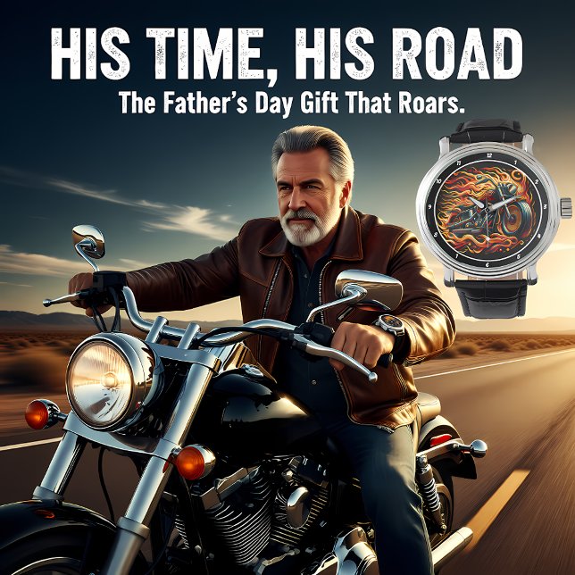 Burning Velocity, Motorcycle Watch Face. Armbanduhr (Von Creator hochgeladen)