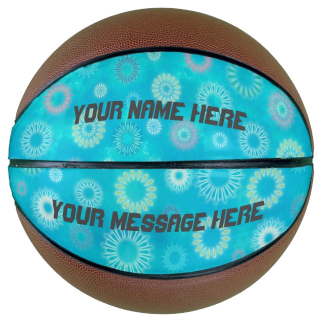BurningMint™ Personalisierter Basketball mit Namen (Vorderseite)
