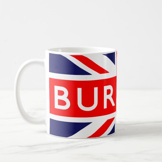 Burnley: Britische Flagge Kaffeetasse (Links)