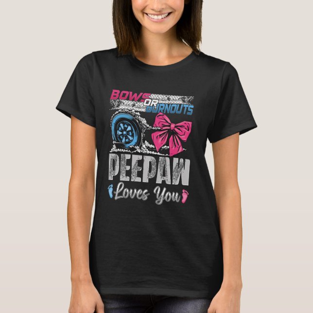 Burnouts oder Schleifen Opa liebt dich Geschlecht  T-Shirt (Vorderseite)