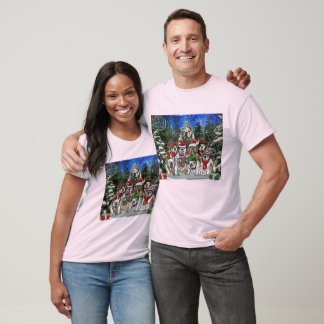 Burns Bunch Christmas English Bulldog Tree T-Shirt