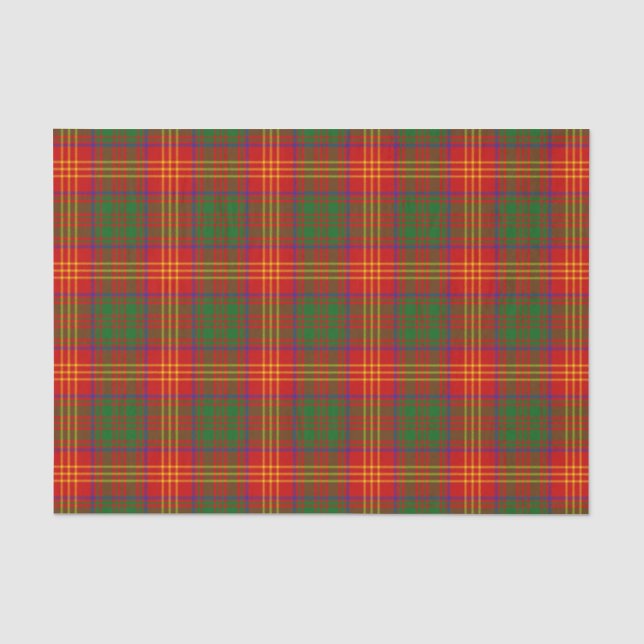 Burns Family Tartan Muster Seidenpapier (Vorderseite)