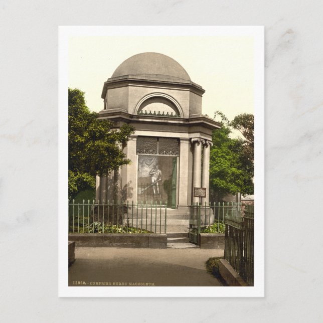 Burns Mausoleum, Dumfries, Schottland Postkarte (Vorderseite)