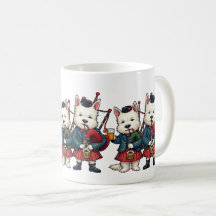 Burns Nacht West Highland Terrier Dudelsackpfeifer