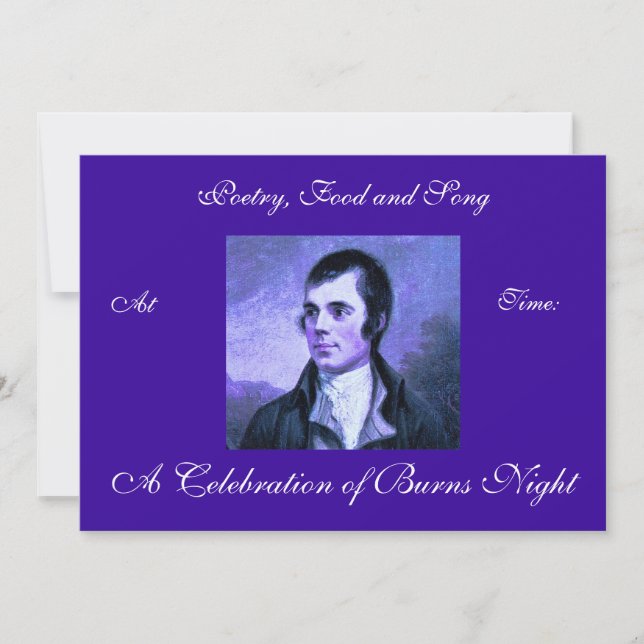 Burns Night Invasion Einladung (Vorderseite)