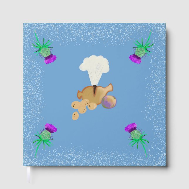 Burns Night sky edit Gästebuch (Vorderseite)