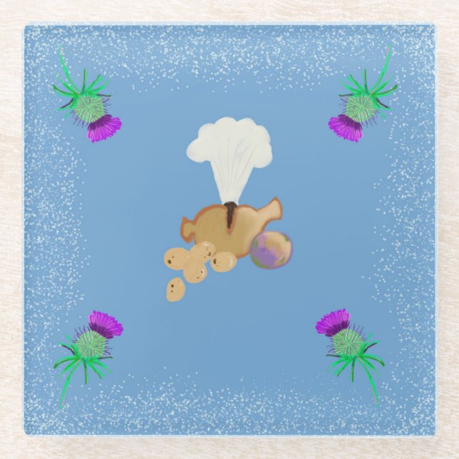 Burns Night sky edit Glasuntersetzer (Vorderseite)