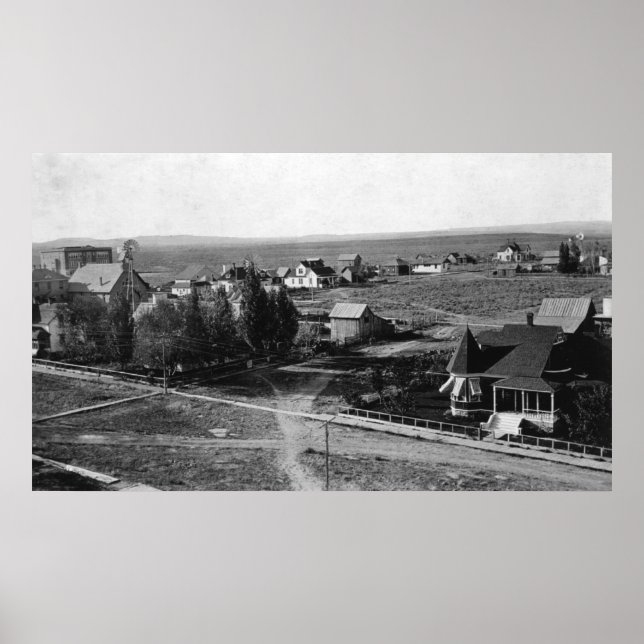 Burns, Oregon Town Birds Augenblickaufnahme Poster (Vorne)