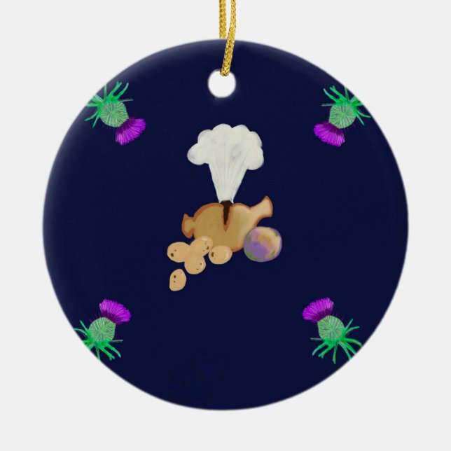 Burns supper keramik ornament (Vorne)