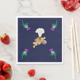 Burns supper napkins serviette