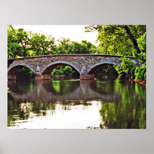 Burnside Brücke Antietam Poster