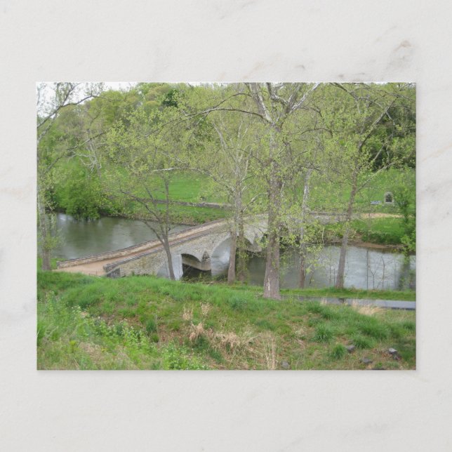 Burnside's Bridge, Antietam Creek, Sharpsburg, MD Postkarte (Vorderseite)