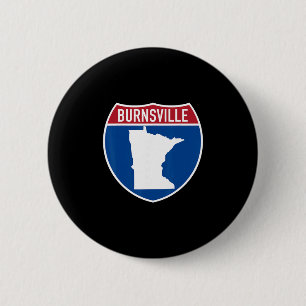 Burnsville Minnesota Karte Autobahn Interstate Sch Button