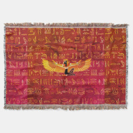 Burnt Amber Ägyptische Prinzessin Hieroglyphen Decke