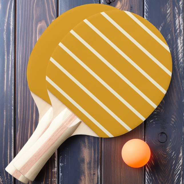 Burnt Buttercup gestreift und fest Tischtennis Schläger (Von Creator hochgeladen)