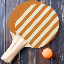 Burnt Honey Polo Striping und Solid Tischtennis Schläger