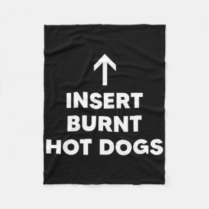 Burnt Hot Dogs Summer Grillen Hot Dog einfügen Fleecedecke