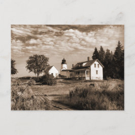 Burnt Island Lighthouse Maine-Postcard Postkarte