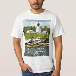 Burnt Island Lighthouse, Maine T - Shirt