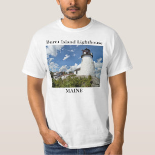 Burnt Island Lighthouse, Maine T - Shirt
