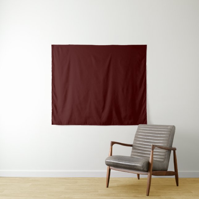 Burnt Maroon 50x60 Medium Wall Tapestry for Decor Wandteppich (Beispiel (Horizontal))