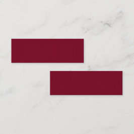 Burnt Maroon Mini 3.0"x1.0" Kartenformat Visitenkarte