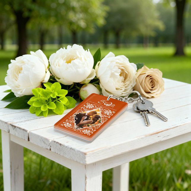 Burnt Orange 50 Jahre Foto Schlüsselanhänger (Von Creator hochgeladen)