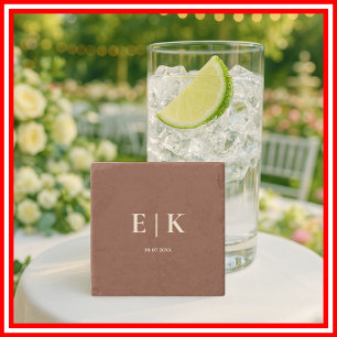 Burnt Orange Boho Terracotta Rustic Wedding Steinuntersetzer