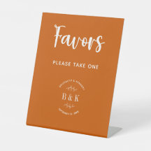 Burnt Orange Botanische Gastgeschenke Hochzeiten n