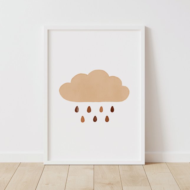 Burnt Orange Cloud Boho Kinderzimmer Decke Poster (Von Creator hochgeladen)