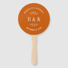 Burnt Orange Floral Botanical Wedple Name