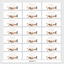 Burnt Orange Floral Wreath Gastadresse
