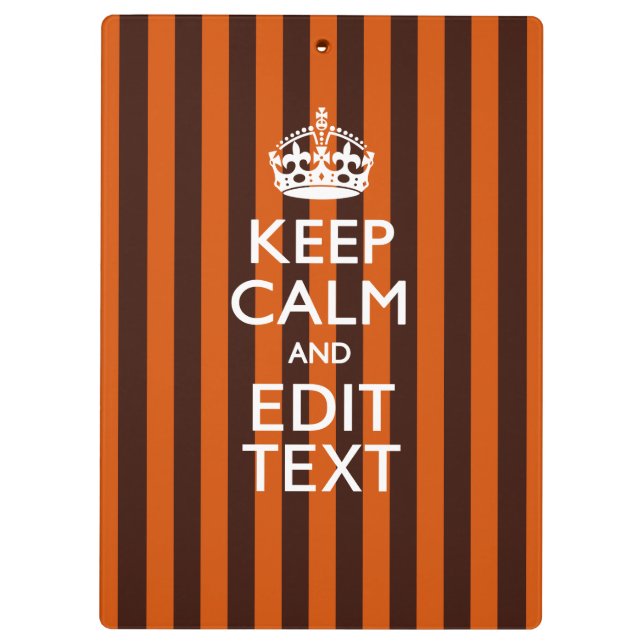 Burnt Orange personalisieren Sie diese Behalten, r Klemmbrett (Rückseite)