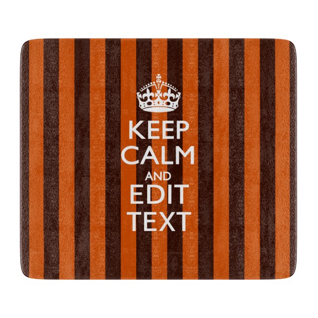 Burnt Orange personalisieren Sie diese Behalten, r Schneidebrett (Vorderseite)