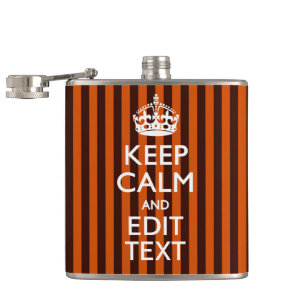 Burnt Orange personalisieren Sie diese Behaltend r Flachmann