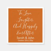 Burnt Orange personalisieren SkriptWedding Recepti