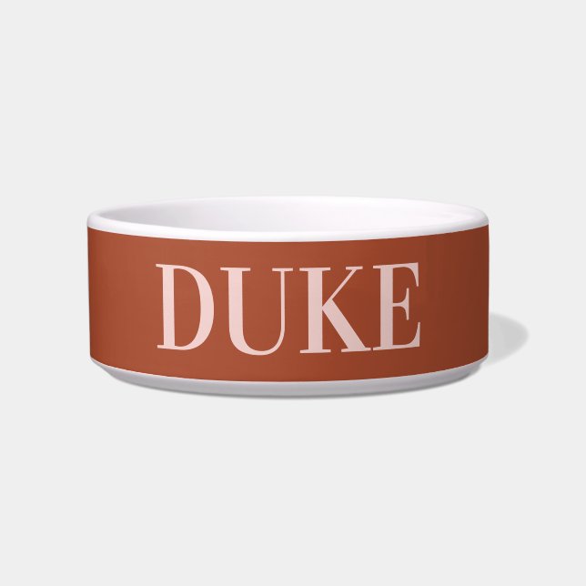 Burnt Orange Pet Napf (Vorderseite)