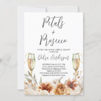 Burnt Orange Petals und Prosecco Brautparty