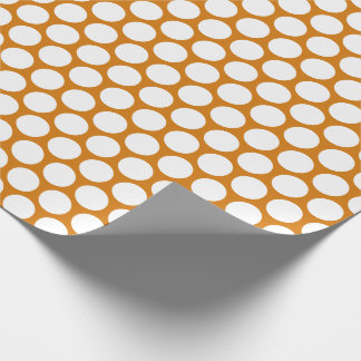 Burnt Orange Polka Dot Wrapping Paper Geschenkpapier