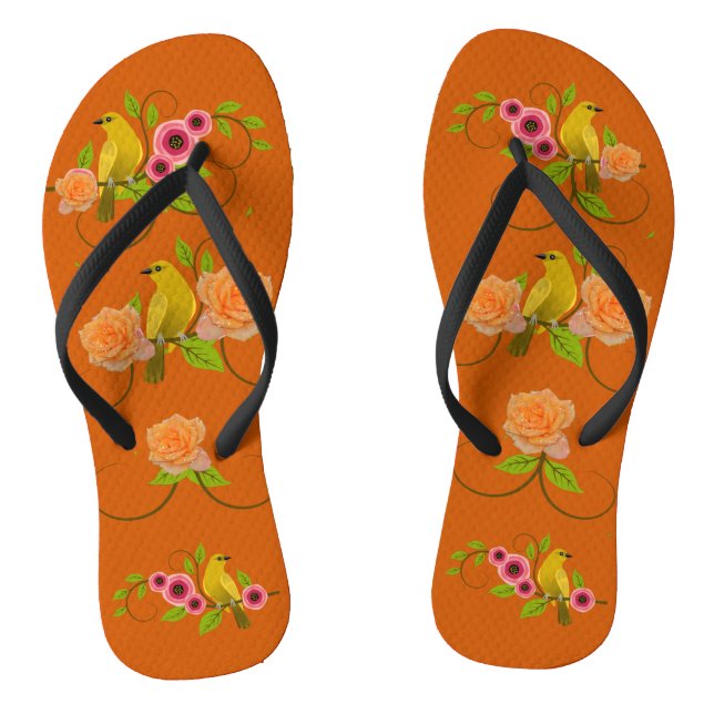 Burnt Orange Pool Beach Flip Flops (Fußbett)