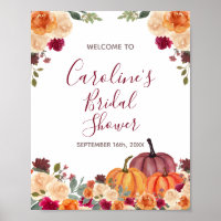 Burnt orange Pumpkin Bridal Baby Dusche Willkommen