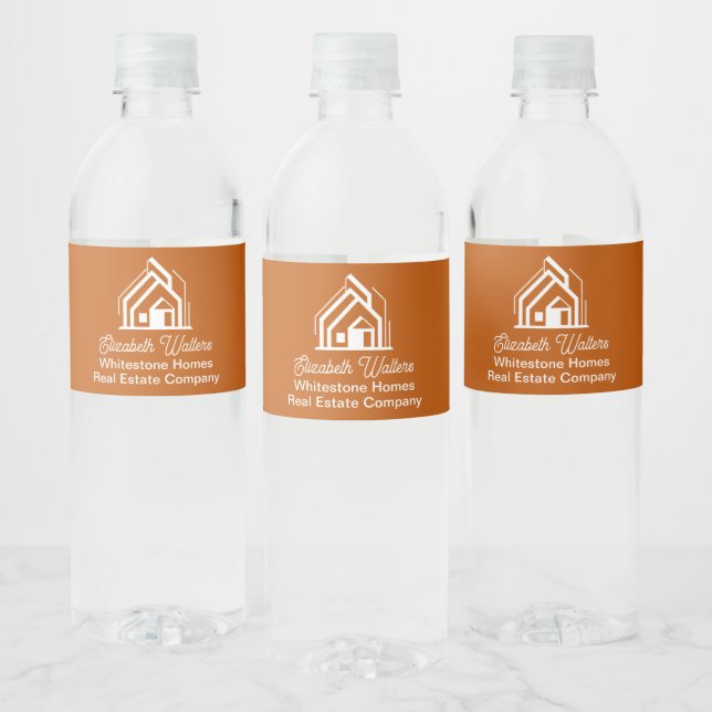 Burnt Orange Real Estate Company Custom Realtor (Flaschen)